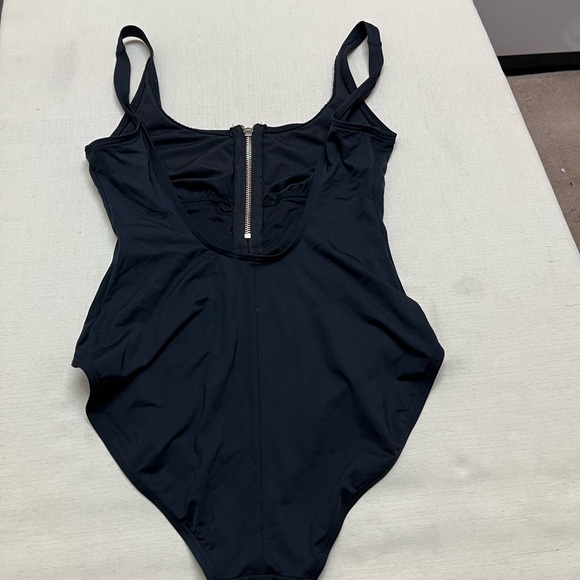 Michael Michael Kors size 10 black zip front swimsuit - Picture 3 of 9